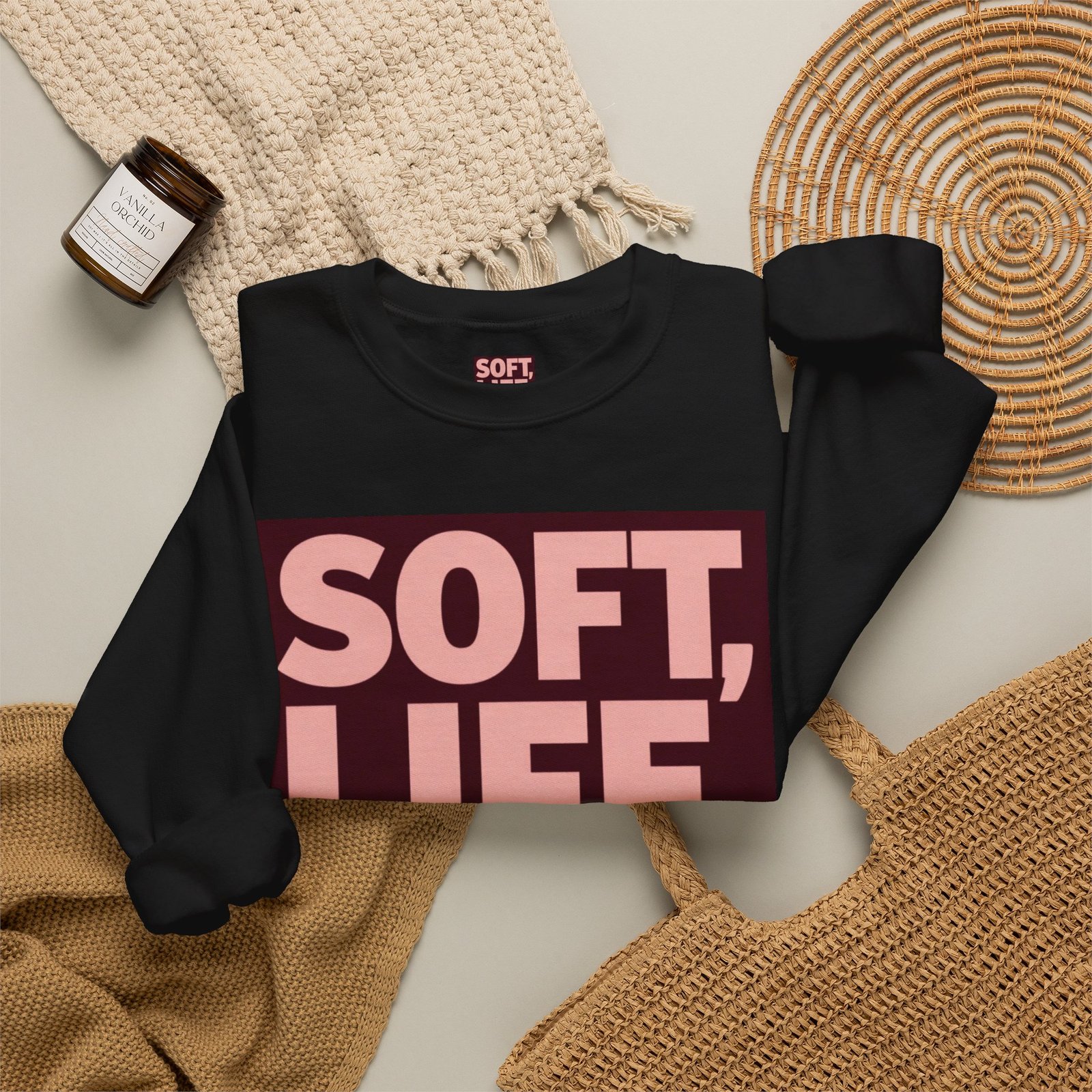 Soft Life Strong Mind Sweatshirt — Inspirational Graphic Crewneck - Image 20