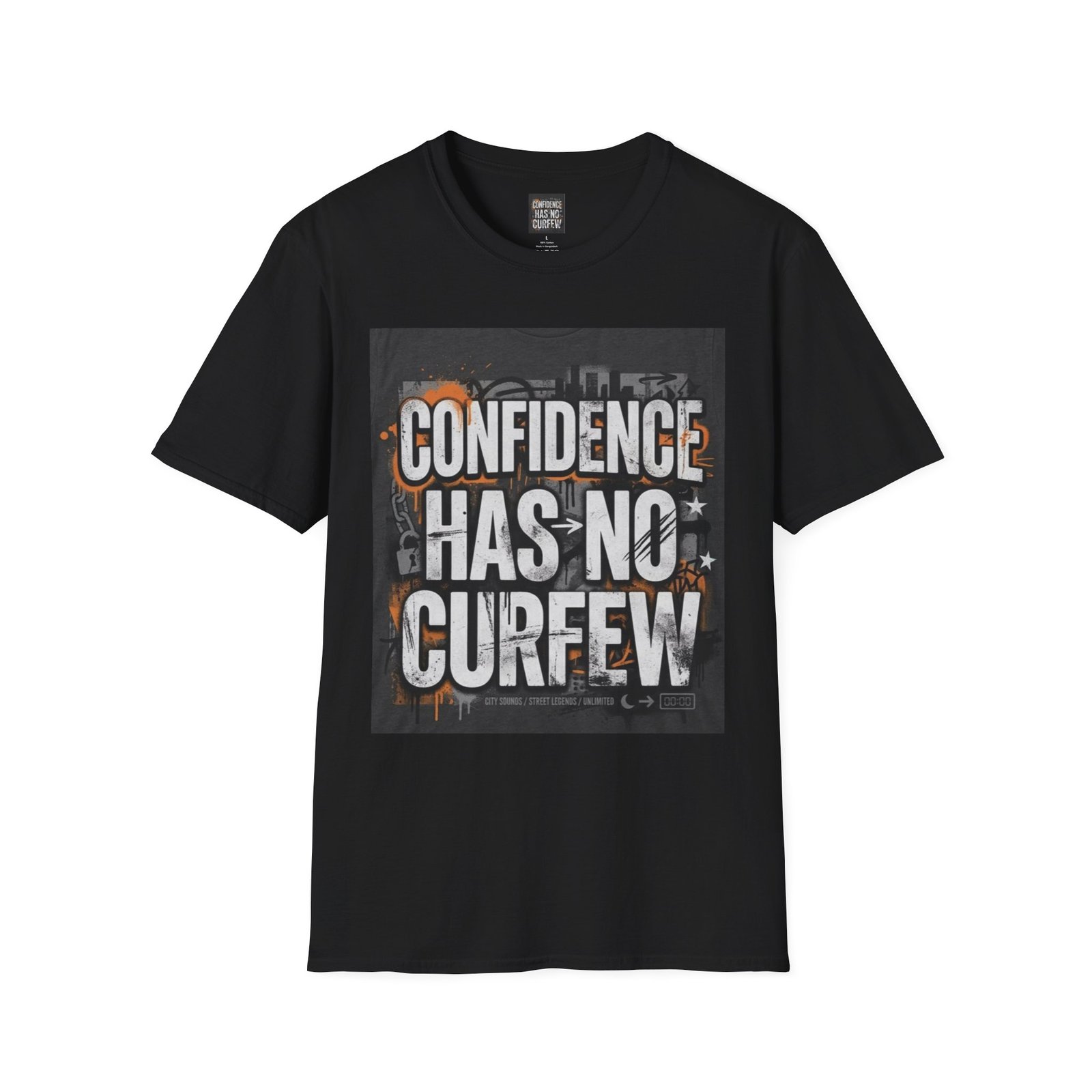 Confidence Has No Curfew T-Shirt — Empowering Urban Graphic Tee - Image 7