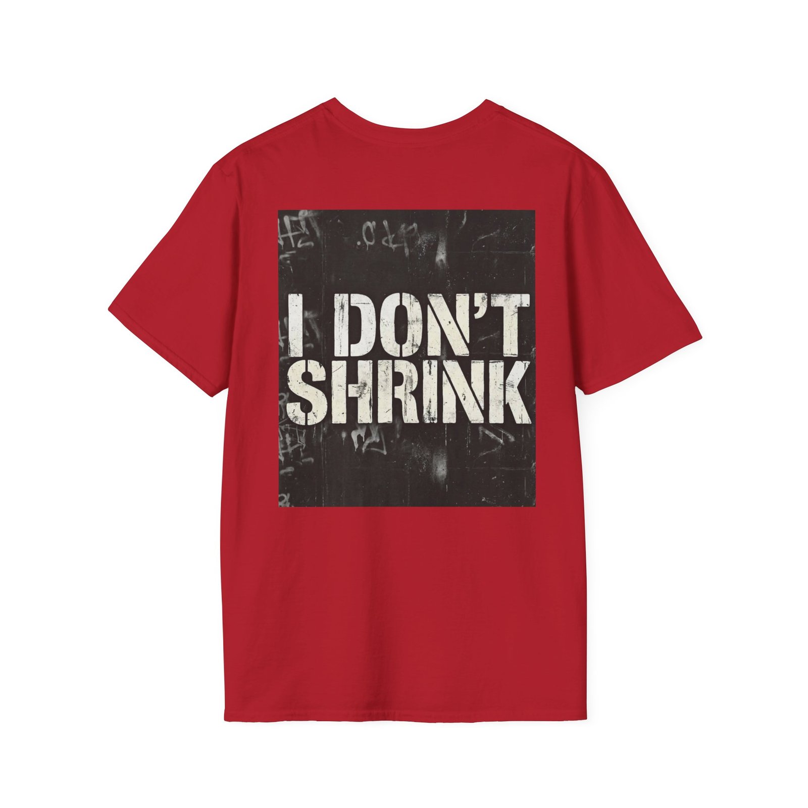 I Don't Shrink T-Shirt — Vintage Stencil Graphic Tee - Image 52