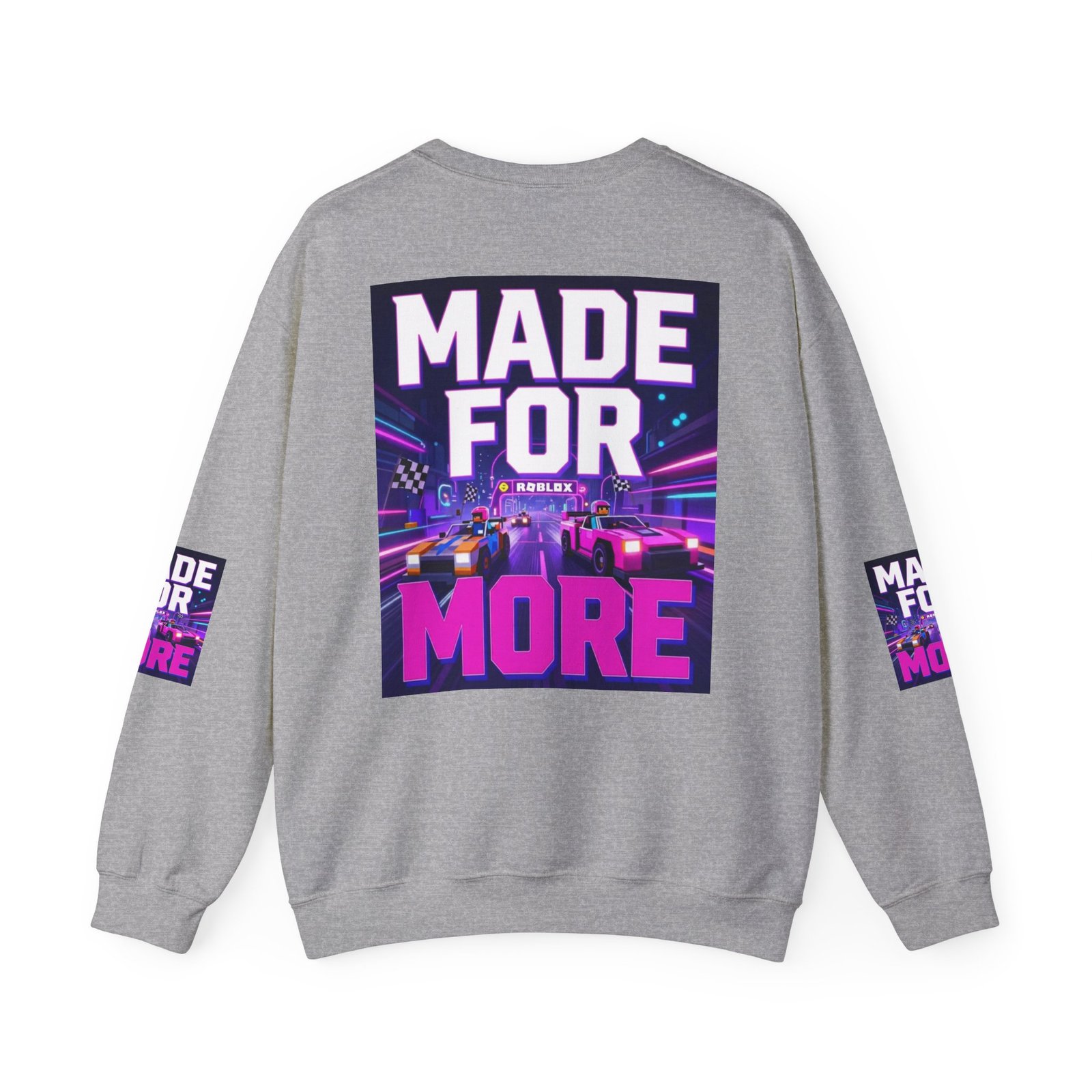 Made For More Sweatshirt — Retro Neon Racing Graphic Crewneck - Image 22