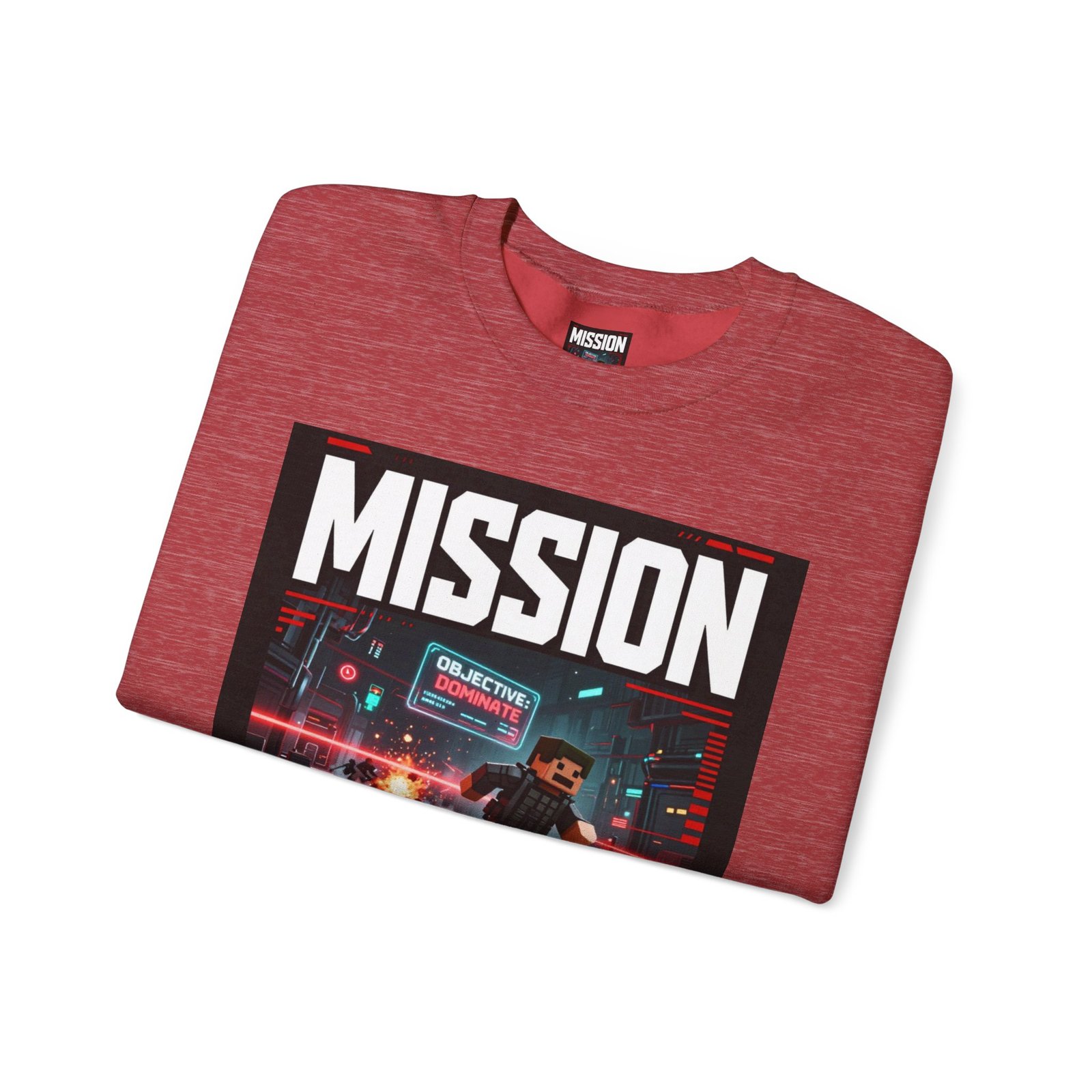 Mission Mode Crewneck Sweatshirt — Gaming Graphic Streetwear - Image 43