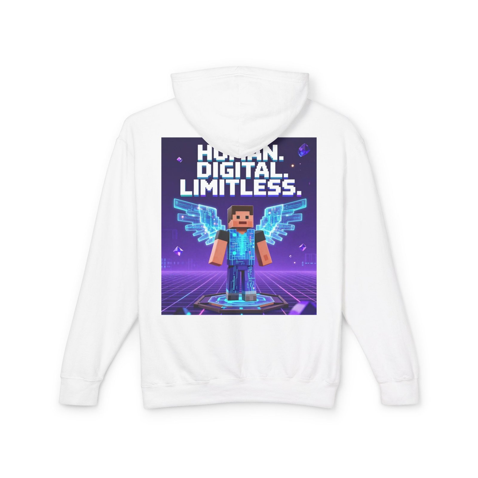 Digital Angel Hoodie — "Human. Digital. Limitless." Gamer Sweatshirt - Image 6