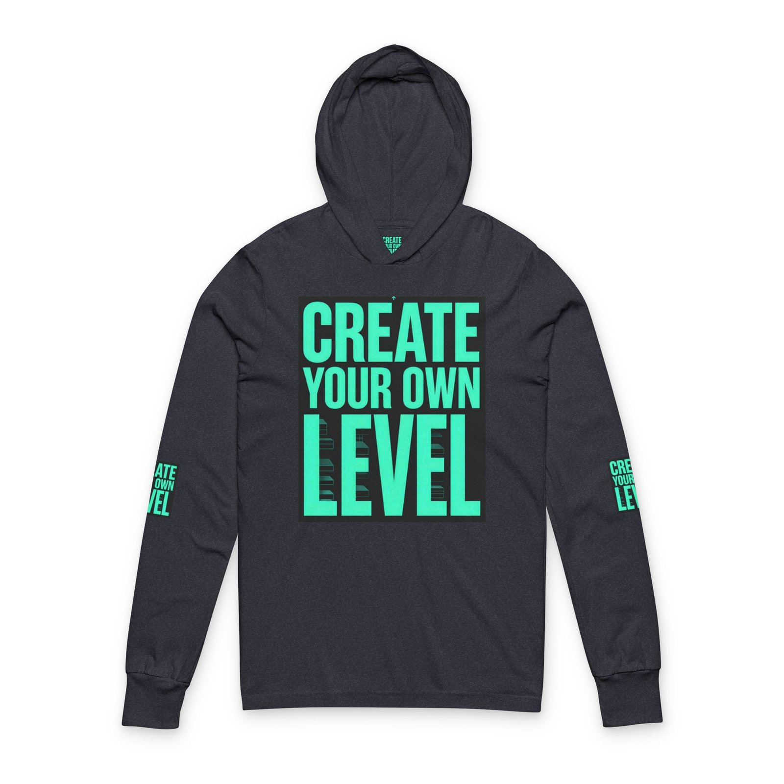 Create Your Own Level Hooded Long Sleeve Tee - Image 11