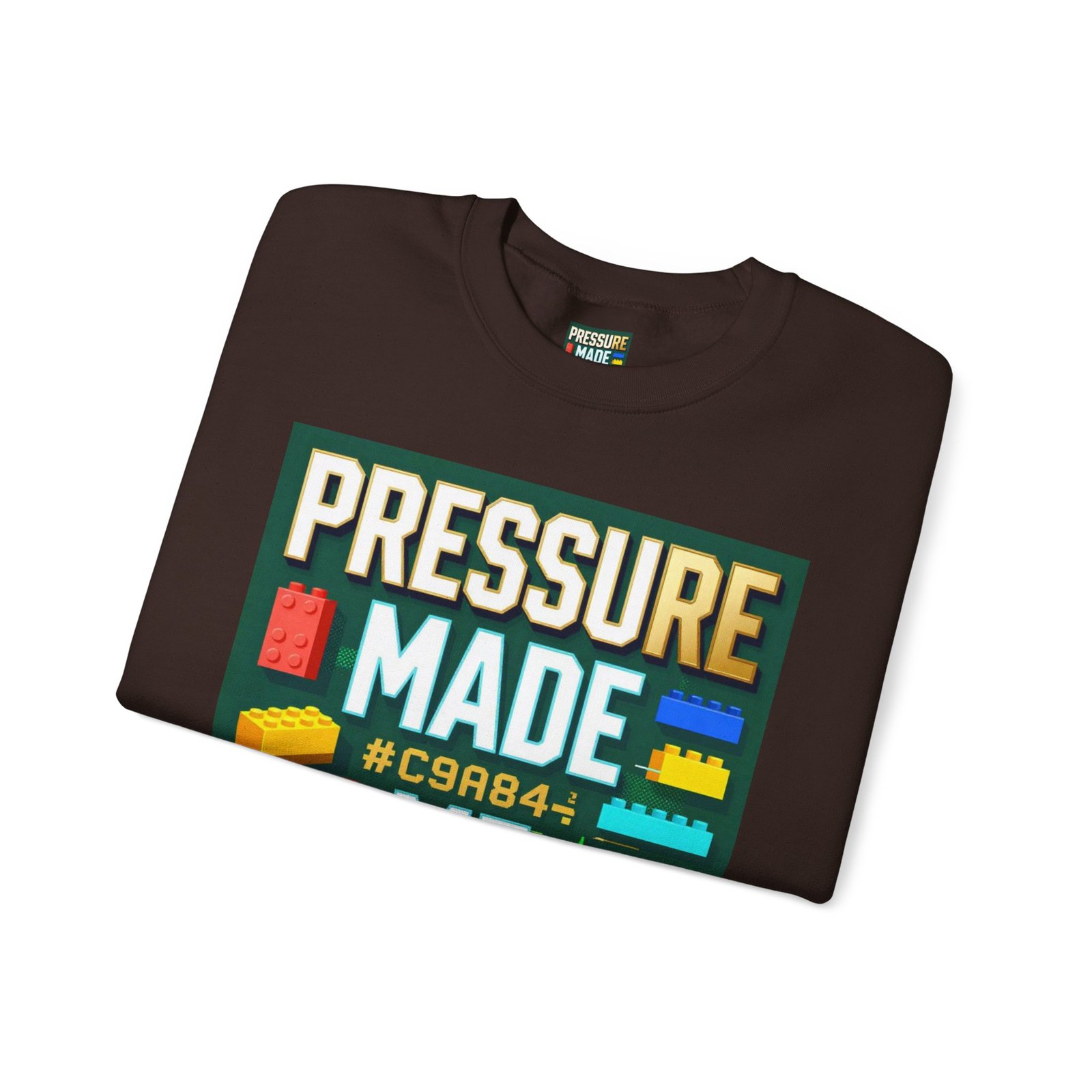 Graphic Sweatshirt — "Pressure Made Me Polished" Building Block Crewneck - Image 27