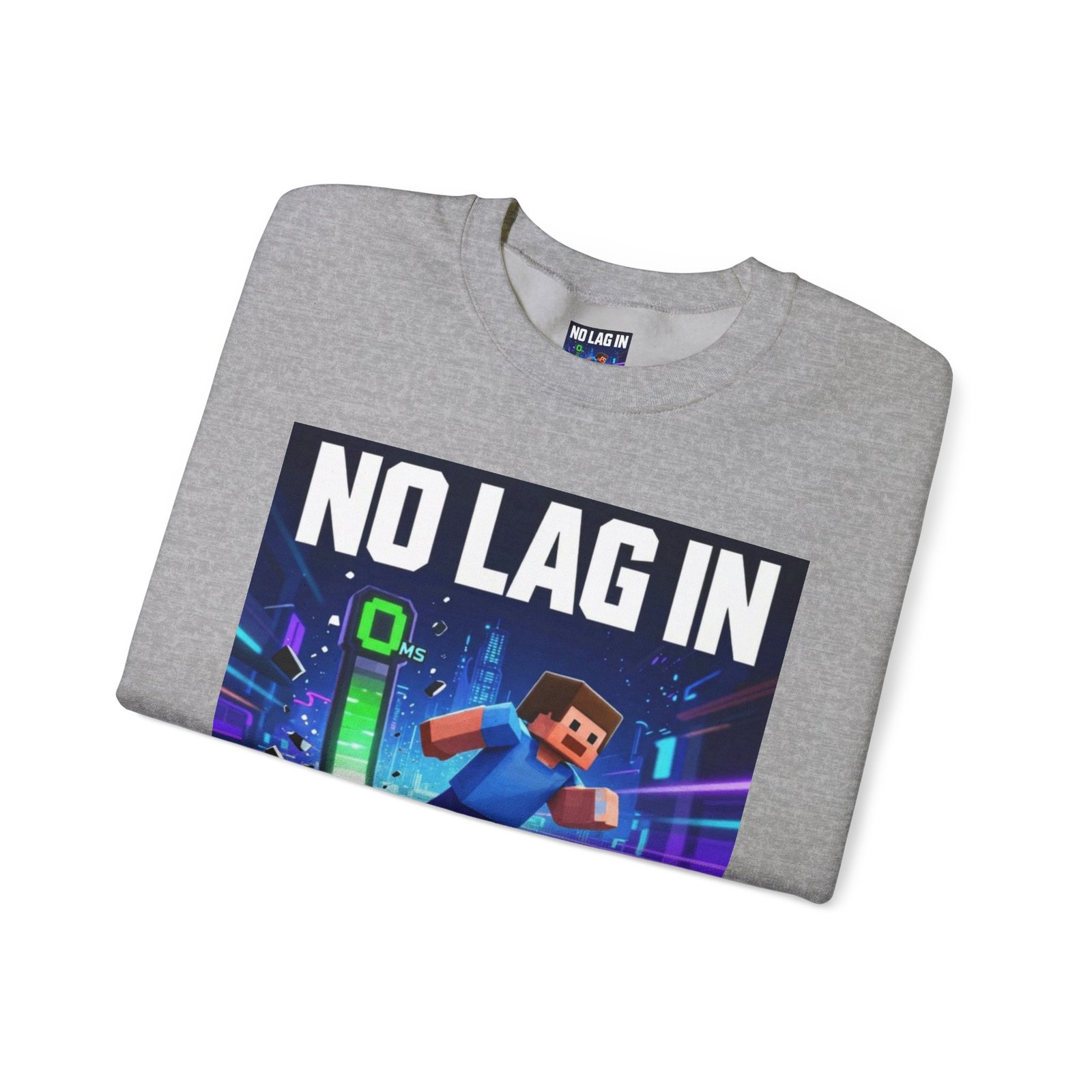 No Lag In My Vision Sweatshirt — Gamer Graphic Crewneck - Image 23