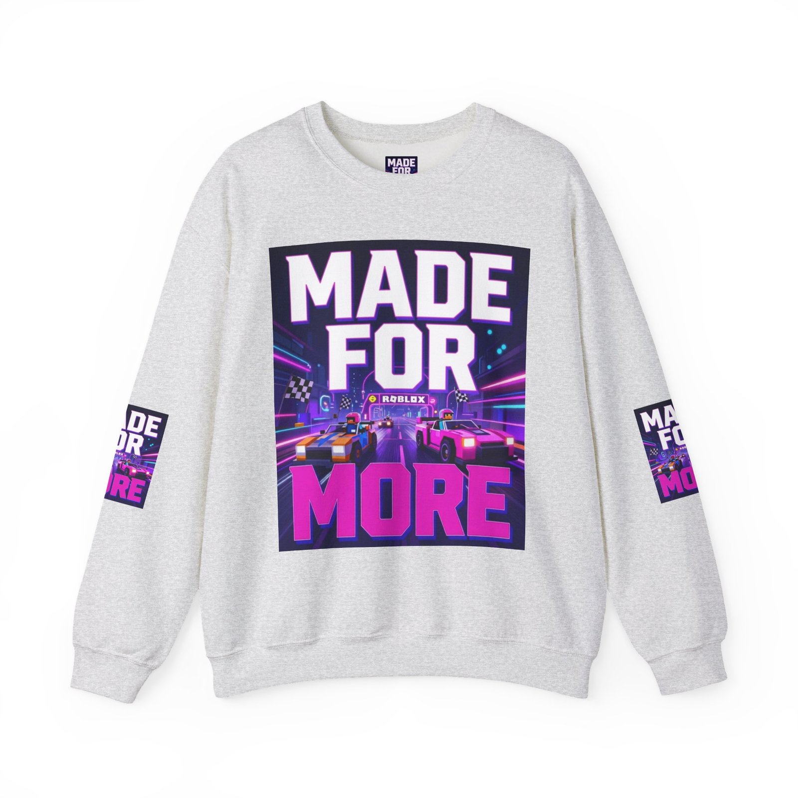 Made For More Sweatshirt — Retro Neon Racing Graphic Crewneck - Image 9