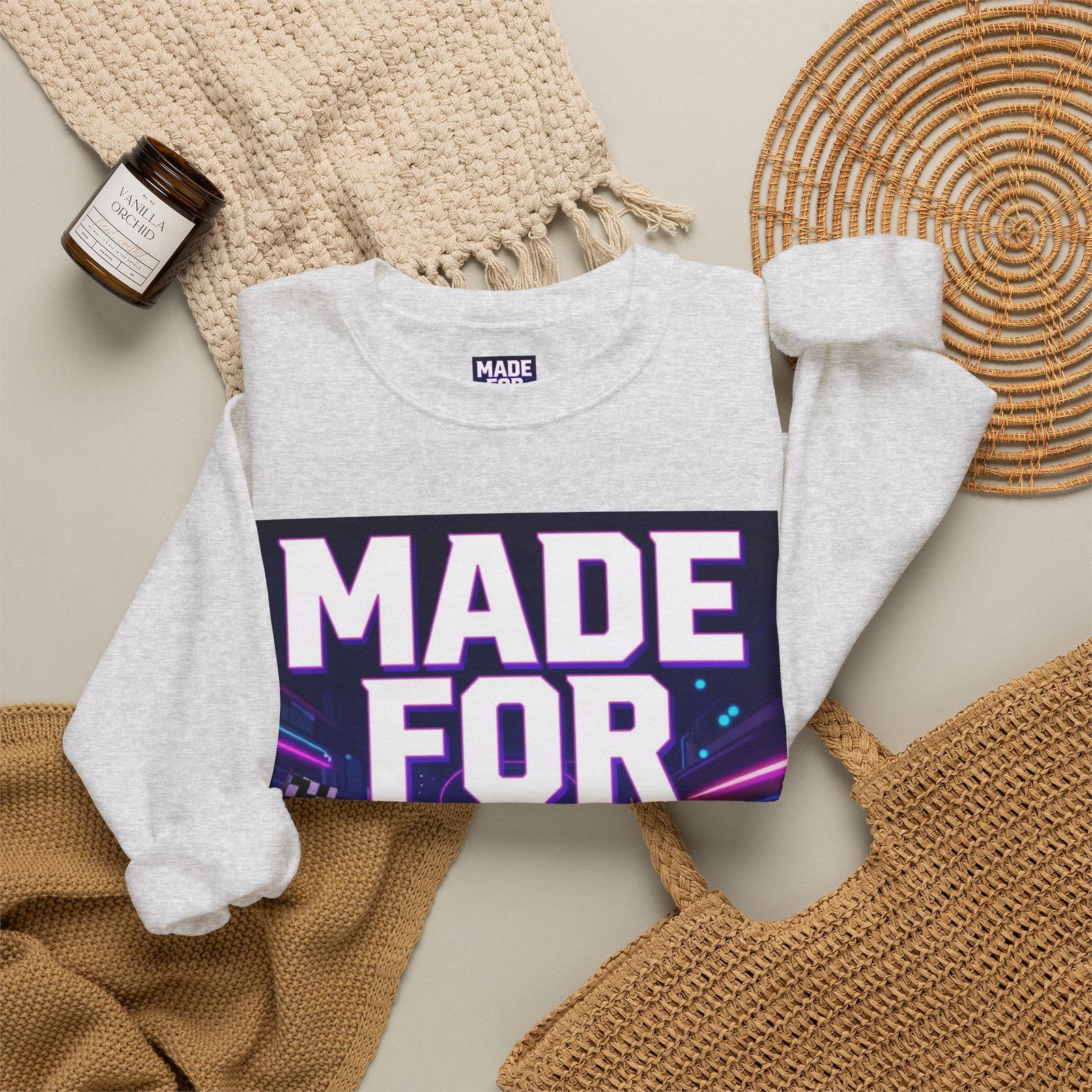 Made For More Sweatshirt — Retro Neon Racing Graphic Crewneck - Image 12