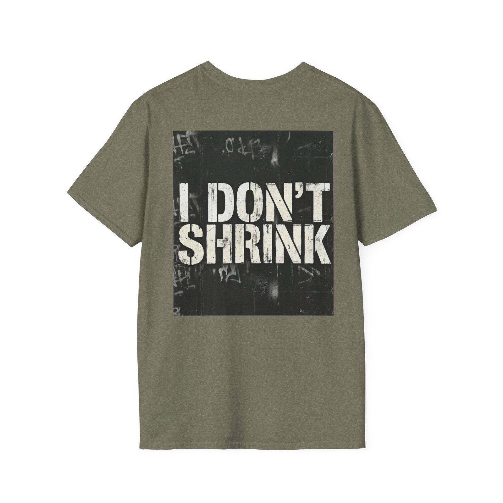 I Don't Shrink T-Shirt — Vintage Stencil Graphic Tee - Image 20